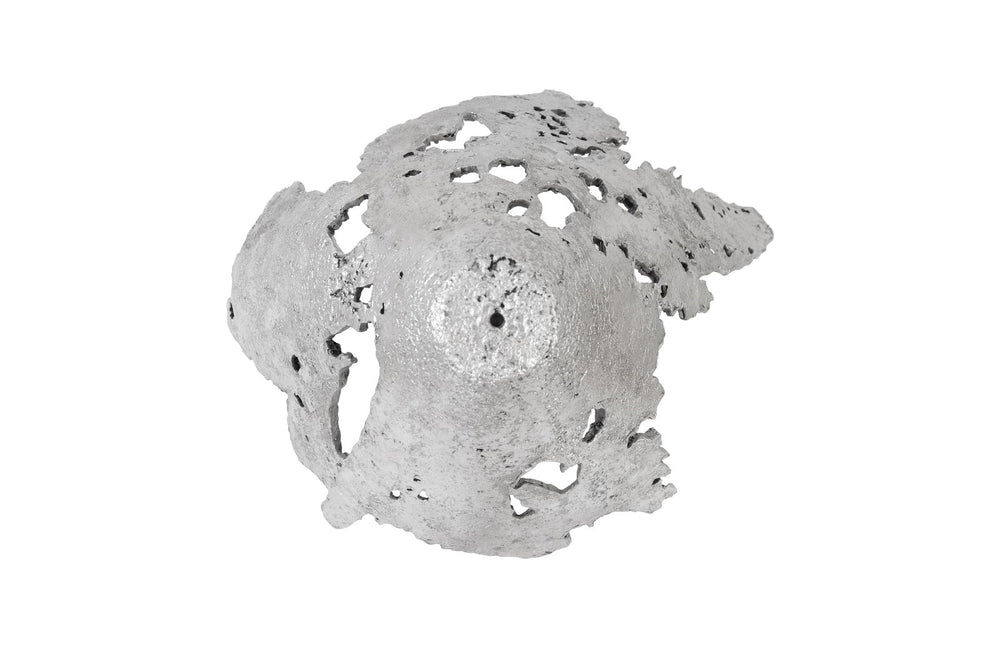 Perforated Splash Bowl Wall Art, Silver Leaf