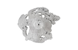 Perforated Splash Bowl Wall Art, Silver Leaf
