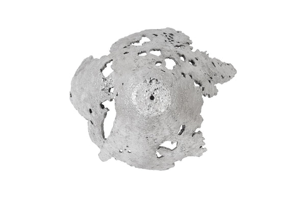 Perforated Splash Bowl Wall Art, Silver Leaf