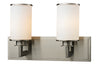 Savannah 2 Light Vanity in Brushed Nickel Finish