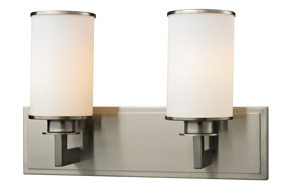 Savannah 2 Light Vanity in Brushed Nickel Finish