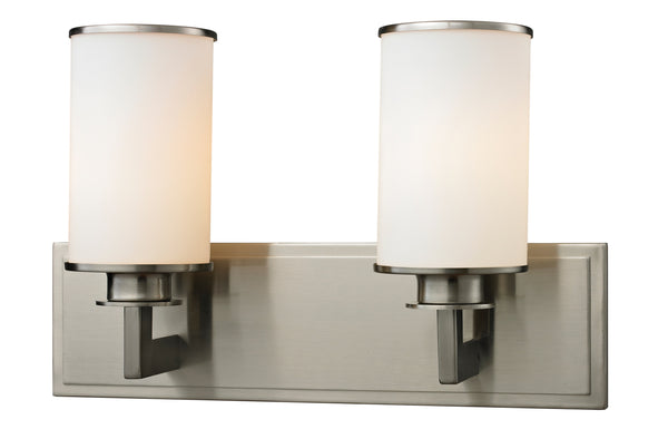 Savannah 2 Light Vanity in Brushed Nickel Finish