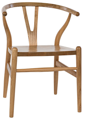 Zola Sungkai/Mindi Wood Chair in Clear Coat Semi-Gloss Finish