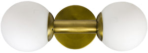Antiope Sconce, Antique Brass and Glass
