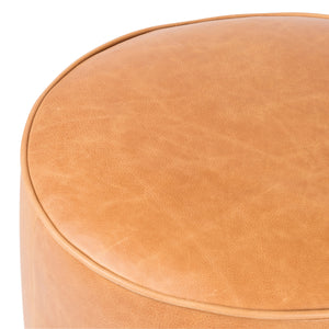 Sinclair Round Ottoman In Butterscotch