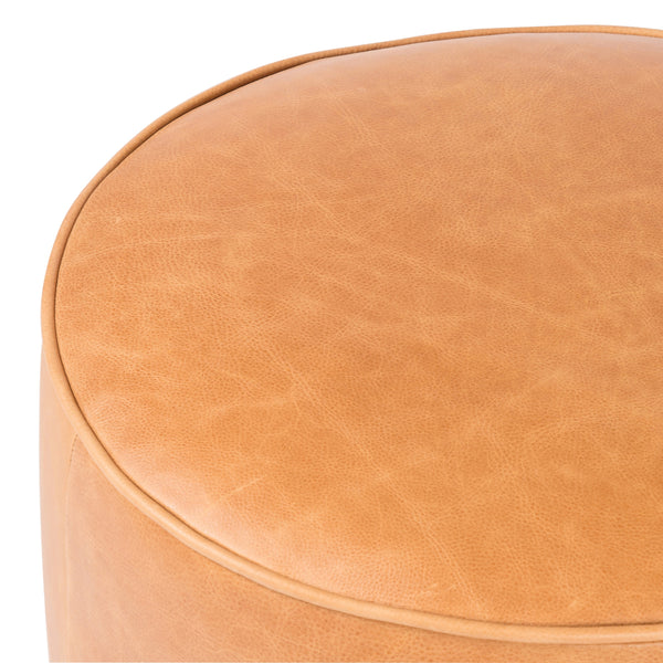 Sinclair Round Ottoman In Butterscotch