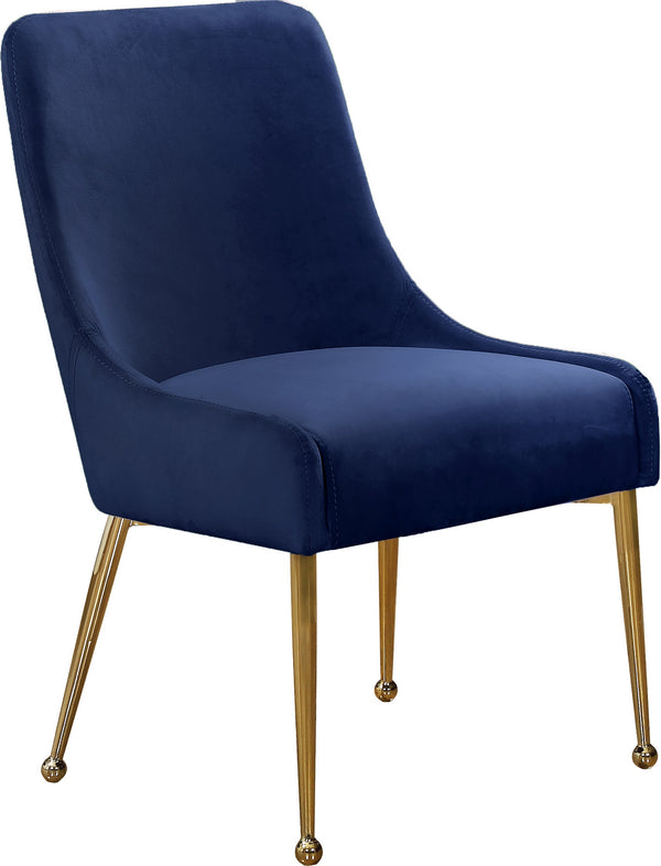 Irvin Dining Chair In Navy Velvet