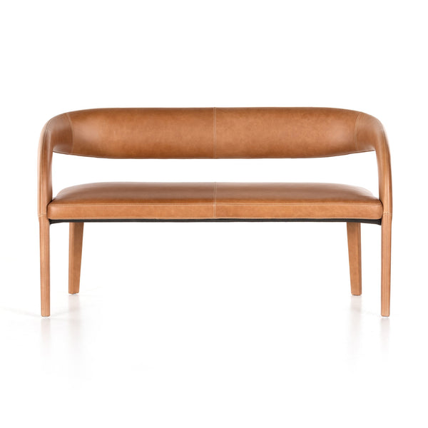 HAWKINS DINING BENCH IN SONOMA BUTTERSCOTCH LEATHER