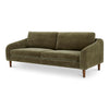 Quinn Sofa in Cedar Green with Wood Frame