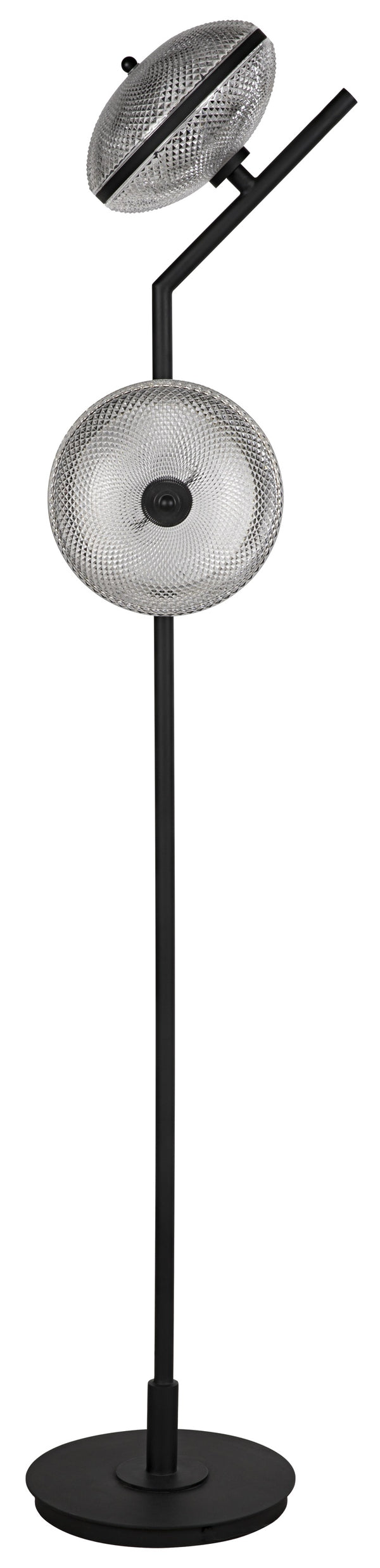 Gibson Floor Lamp, Black Steel