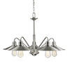 Casa 5 Light Chandelier in Brushed Nickel Finish