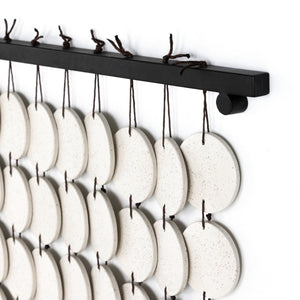 Ceramic Wall Hanging - Speckled Cream Ceramic