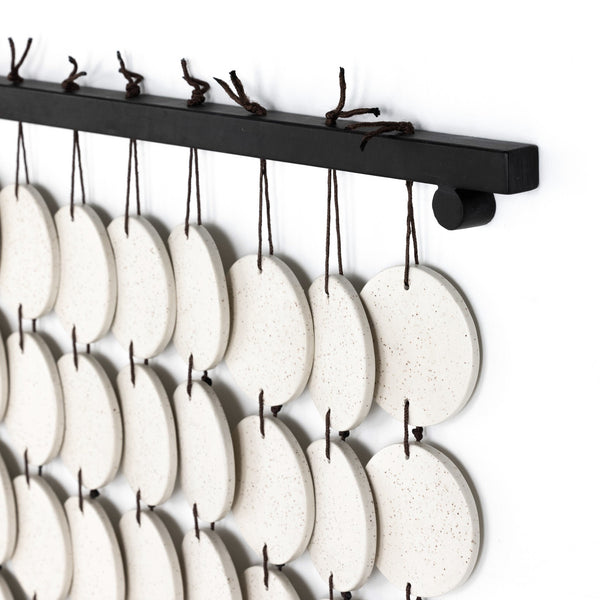 Ceramic Wall Hanging - Speckled Cream Ceramic