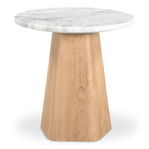 Moe's Evelyn Accent Table in Ashen Grey Marble