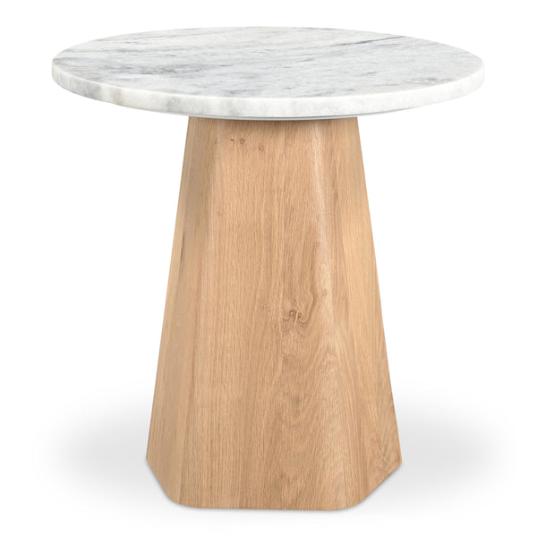Moe's Evelyn Accent Table in Ashen Grey Marble