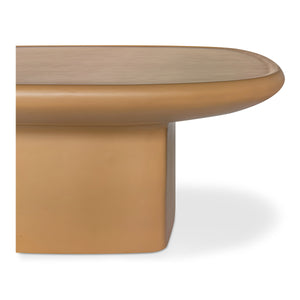 Moe's Manon Outdoor Coffee Table in Deep Yellow