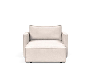 NEWILLA LOUNGER CHAIR W/SLIM ARM RESTS, 39"X61"