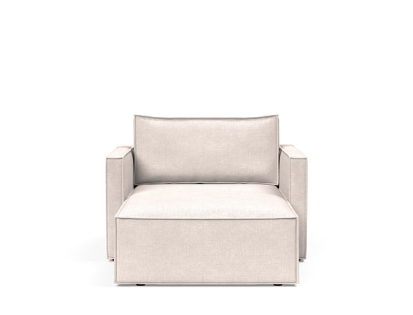 NEWILLA LOUNGER CHAIR W/SLIM ARM RESTS, 39"X61"