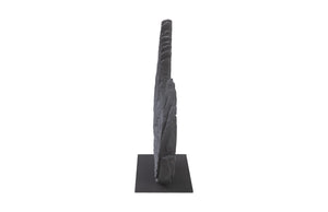 Swoop Tabletop Sculpture, Black Wood, Smallall