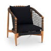 Moe's Kuna Outdoor Lounge Chair in Black