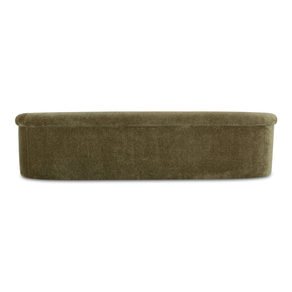 Moe's Thora Sofa Dark Green Velvet