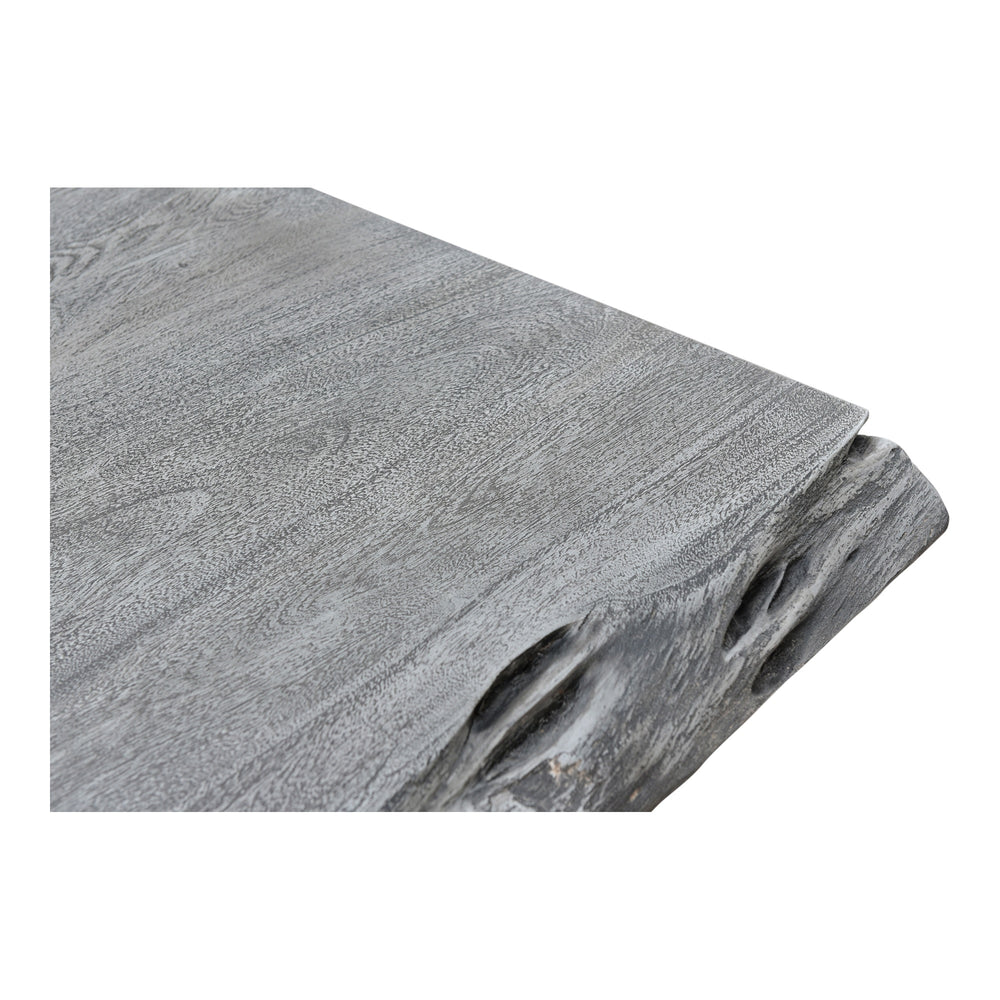 Edge Small Grey Dining Table with Iron Base