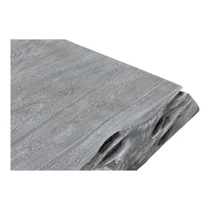 Edge Small Grey Dining Table with Iron Base