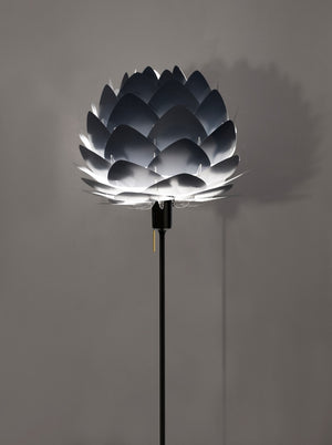 Aluvia Floor Lamp  in Anthracite with Black Base