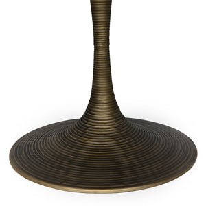 Joni Table 36", Aged Brass Finish