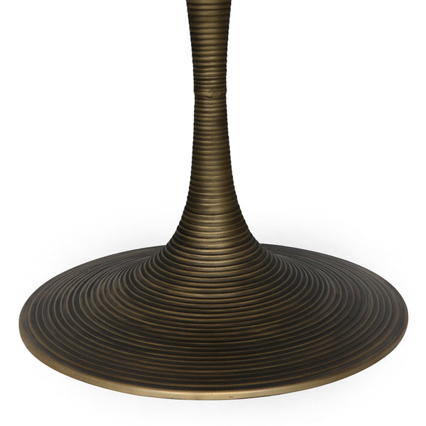 Joni Table 36", Aged Brass Finish