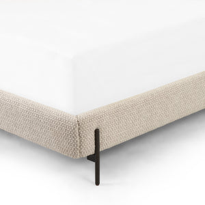 Dobson Bed In Perin Oatmeal In Queen