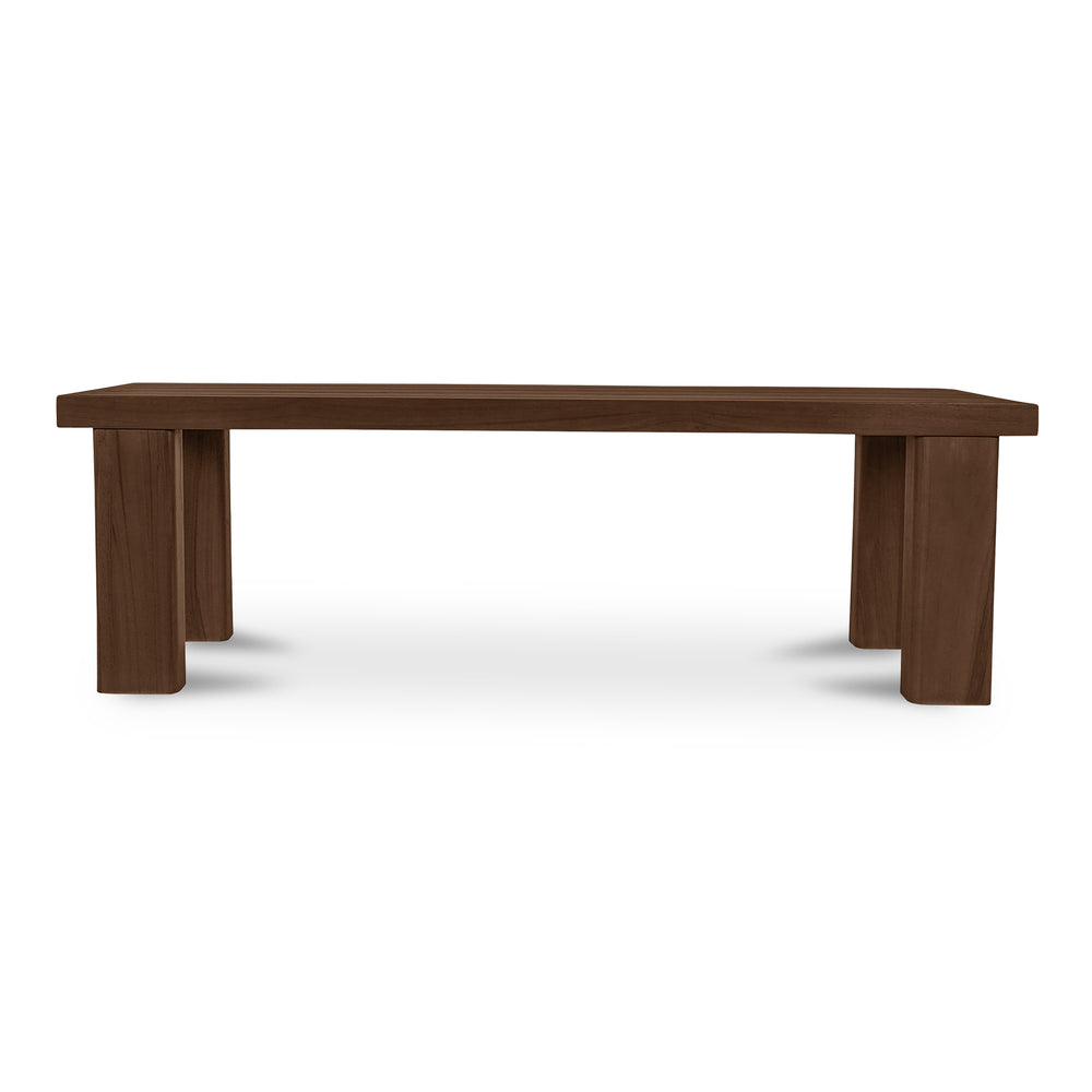 Moe's Marina Outdoor Teak Bench in Brown