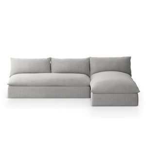 Grant Outdoor 2 Pc Sectional In Faye Ash