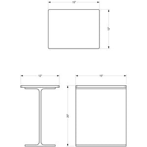 I-Beam Side Table
