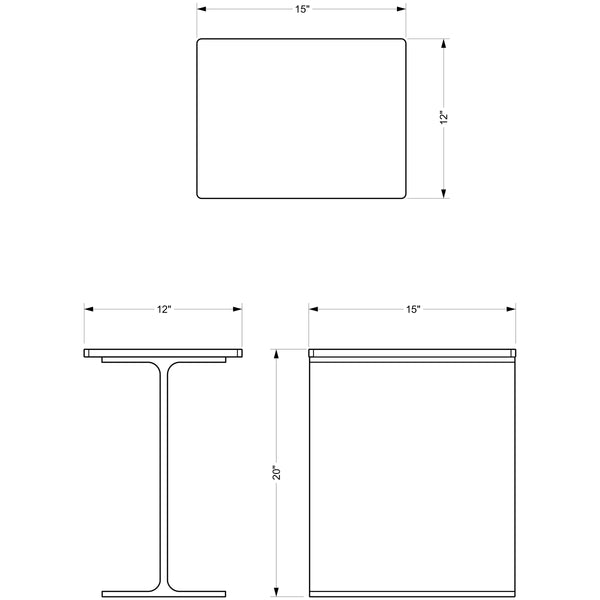 I-Beam Side Table