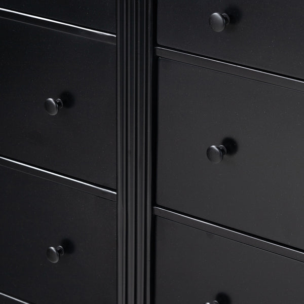 Lendon 6 Drawer Dresser in Black