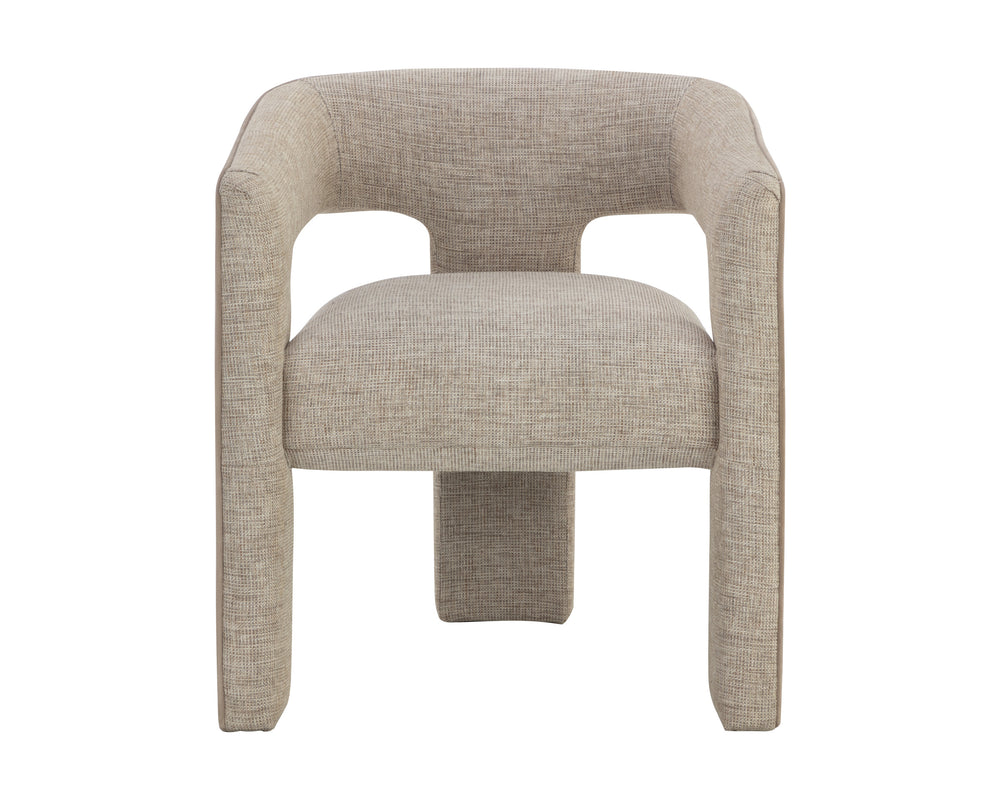 KRASNER DINING ARMCHAIR - RHAPSODY SAND