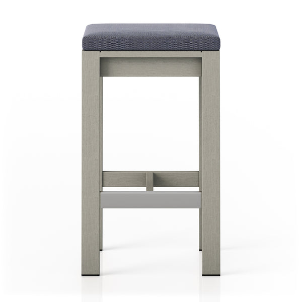 Monterey Outdoor Bar Stool In Grey In Bar