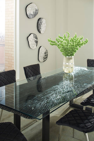 Cayman Dining Chair, Black Velvet