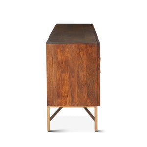 Cosmopolitan 78" Media Cabinet, Honey Brown