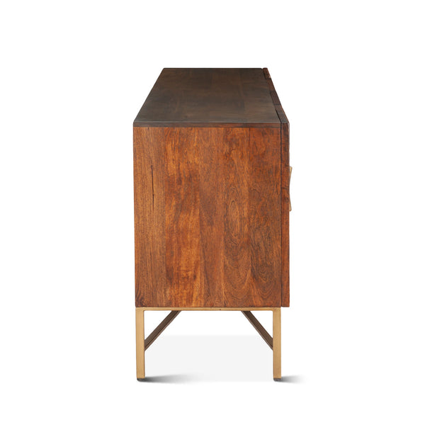 Cosmopolitan 78" Media Cabinet, Honey Brown