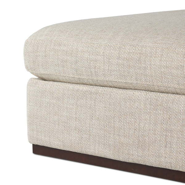 Colt Sectional Ottoman In Canton Dove-Aged Sienna