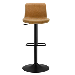 Jayden Low Back Gaslift Bar Stool In Vintage Cedar