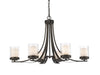 Willow 6 Light Chandelier in Olde Bronze Finish