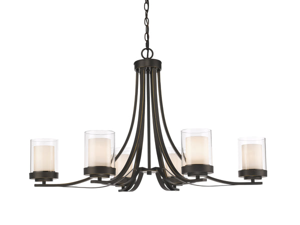 Willow 6 Light Chandelier in Olde Bronze Finish