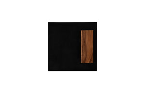 Slant Side Table, Natural/Black