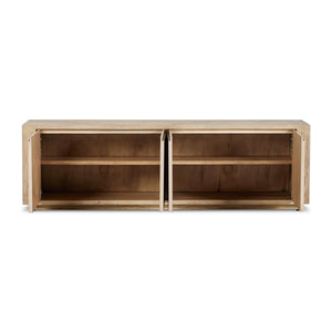 Redondo Media Console in Bleached Alder