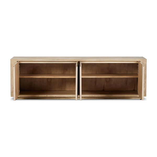 Redondo Media Console in Bleached Alder
