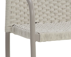 CASELLA STACKABLE DINING ARMCHAIR - GREIGE - CREAM