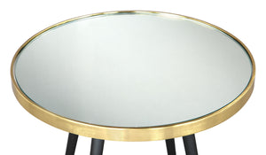 Particle Side Table Black & Gold